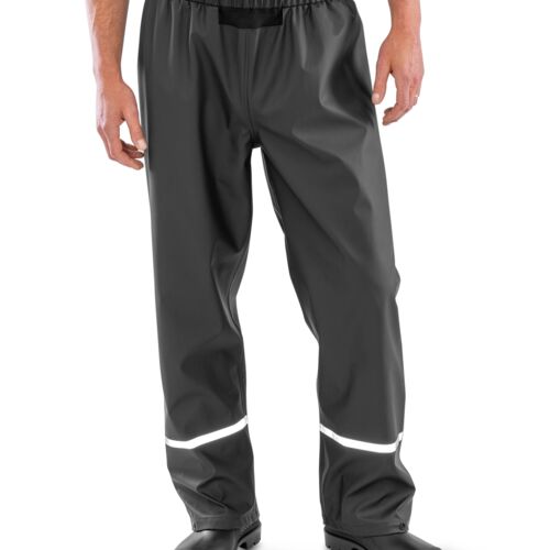 Prism PU Waterproof Trouser With Reflective Bands and Recycled Backing Thumbnail