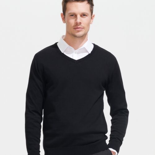 SOL'S Galaxy Cotton Acrylic V Neck Sweater Thumbnail