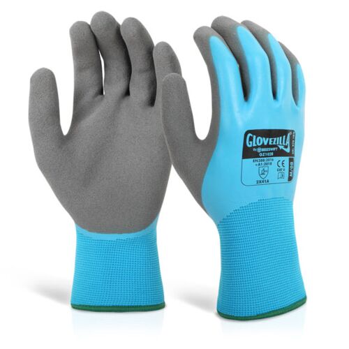 GLOVEZILLA LATEX F/C WATER RESISTANT GLOVE Pk10 Thumbnail